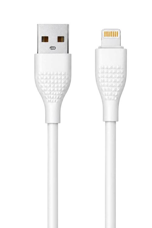 XGEAR TECH USB-A to 8-Pin PVC Charging Cable, 90cm White MW937